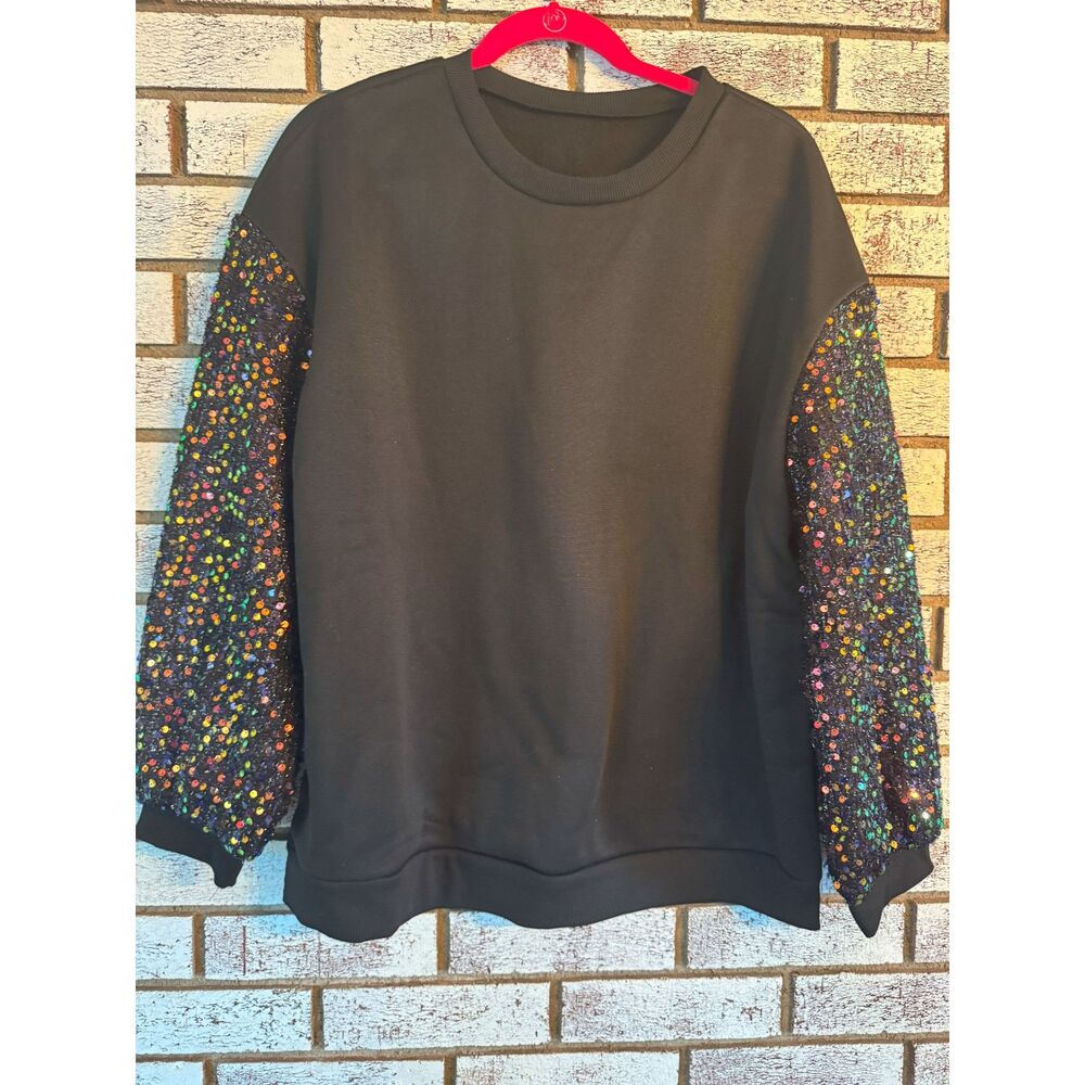 BRAND NEW Sequins Sleeved Sweatshirt